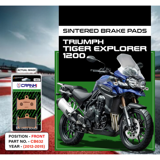 Crank1 Tiger Explorer 1200 (2012-2015) Fully Sintered H2 Series Brake Pads