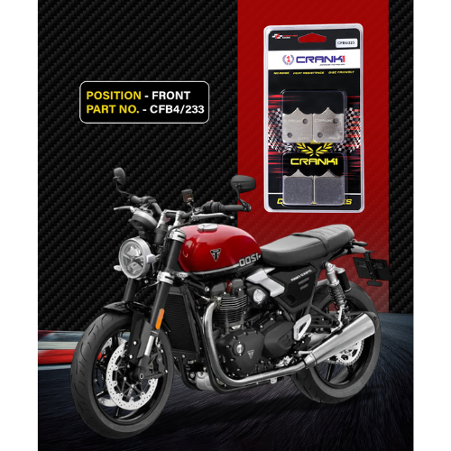 Crank1 Carbon Brake Pads for Triumph Speed Twin 1200 (2019 Onwards)