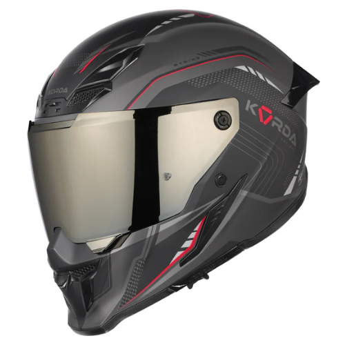 Korda Icon Strike Helmet - Matt Black Red