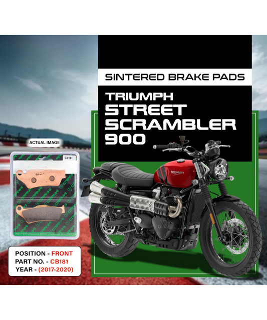 Crank1 Triumph Street Scrambler 900 (2017-2020) Sintered Brake Pads