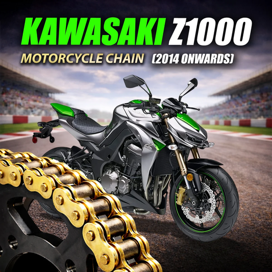 Crank1 Kawasaki Z1000 (2014 Onwards) 525 Pitch ZVM-X 112L Chain - Gold