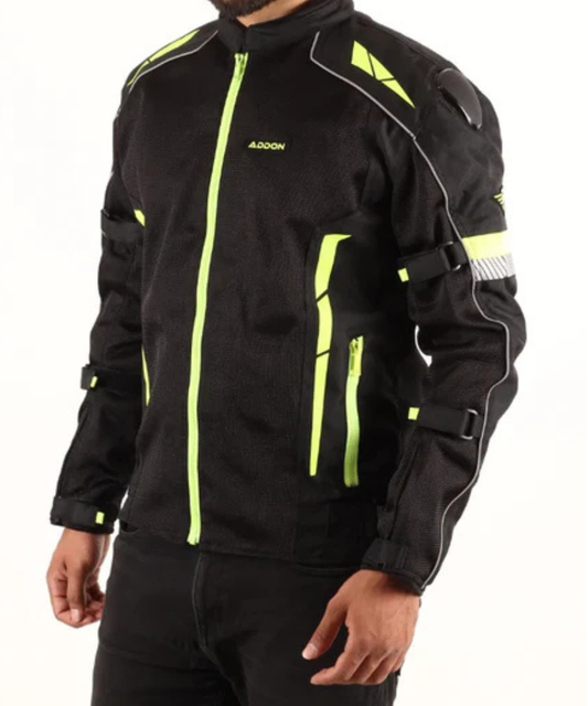 Lone Ranger Addon Pro Riding Jacket - Black Neon Green