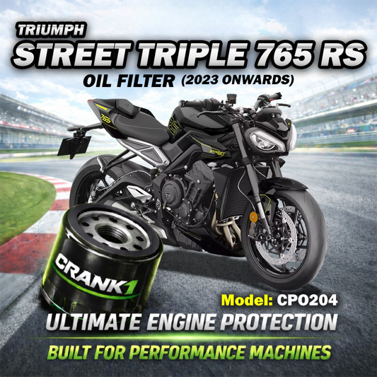 Crank1 Performance Oil Filter for Triumph Street Triple 765 RS (2023 Onwards) - CPO204