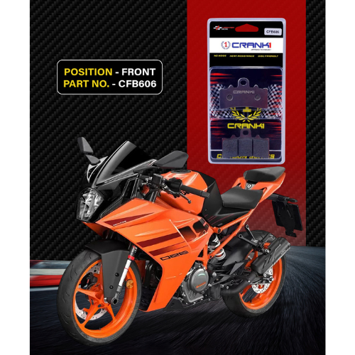 Crank1 Carbon Brake Pads for KTM RC 390 (2014 Onwards)