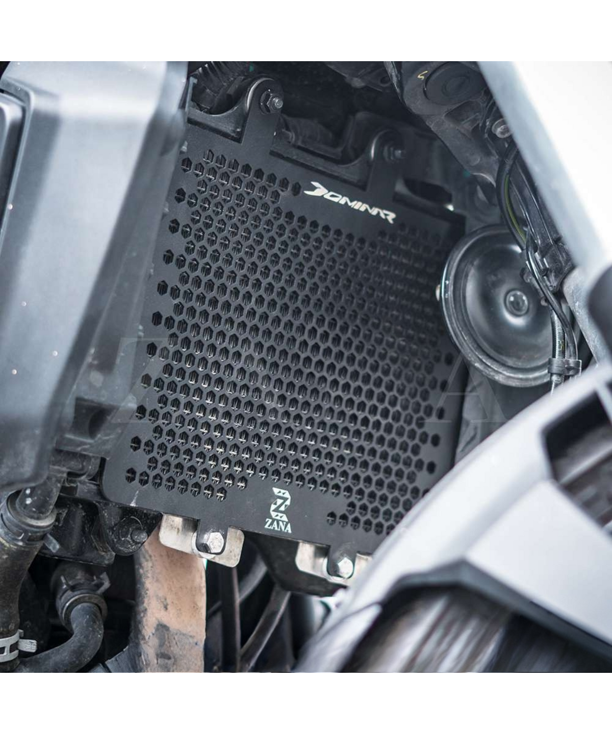 Zana Bajaj Dominar 400/250 Honeycomb Radiator Grill Premium - Matt Black - ZI-8083 - Zana