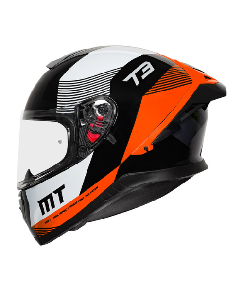 MT Thunder 3 SV Pro Diversity Helmet - Gloss Fluorescent Orange