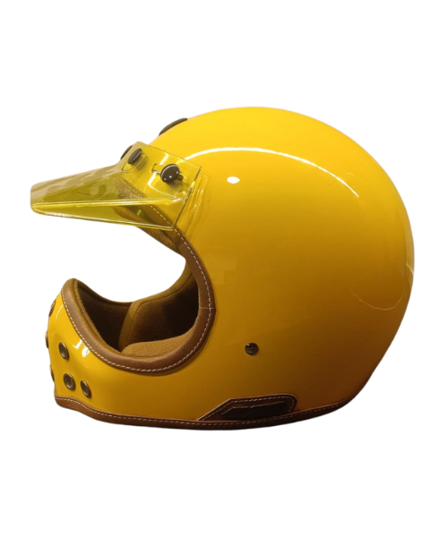 Axor Retro Moto-X Helmet - Yellow (Display Product)