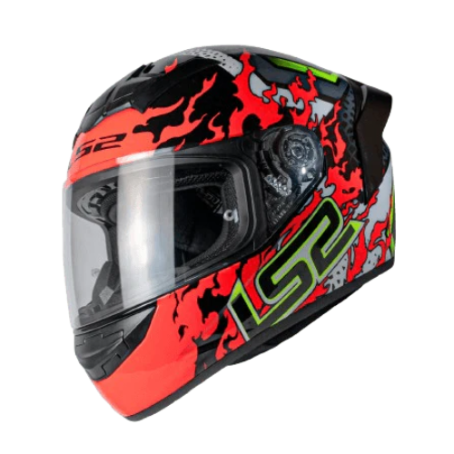 LS2 FF352 Rookie Antras Helmet - Black Red - LS2