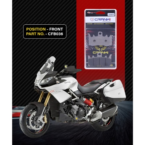 Crank1 Carbon Brake Pads for Aprilia Caponord 1200 (2013-2016)