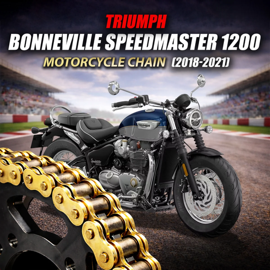 Crank1 Triumph Bonneville Speedmaster 1200 (2018-2021) 525 Pitch ZVM-X 108L Chain - Gold
