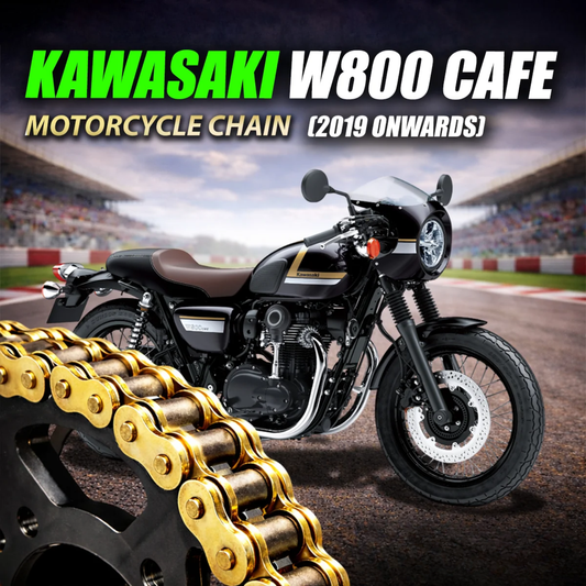 Crank1 Kawasaki W800 Street Cafe (2019 Onward) 520 Pitch ZVM-X 106L Chain - Gold