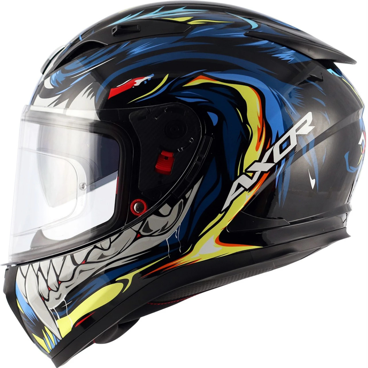 AXOR Street Okami Helmet Black Blue - AXOR