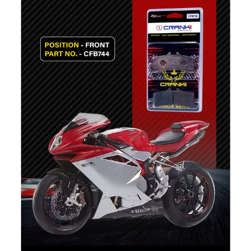 Crank1 Carbon Brake Pads for MV Augusta F4, F4 RR & F4 RC