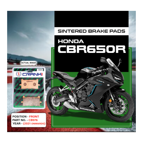 Crank1 Fully Sintered H2 Series Brake Pads for Honda CBR650R