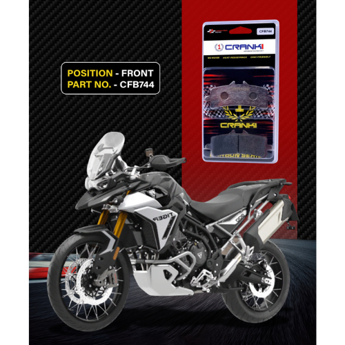 Crank1 Carbon Brake Pads for Triumph 900 Rally Pro (2024 Onwards)