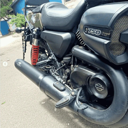 Red Rooster Performance Exhaust for Harley Davidson Street 750 - Black Matte