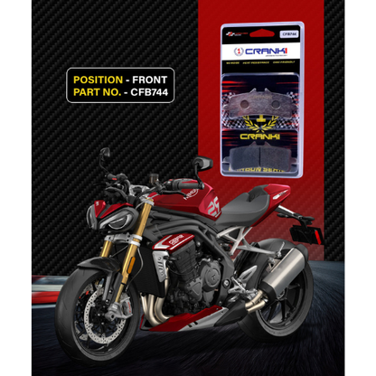 Crank1 Carbon Brake Pads for Triumph Speed Triple 1200 RS (2021 Onwards)