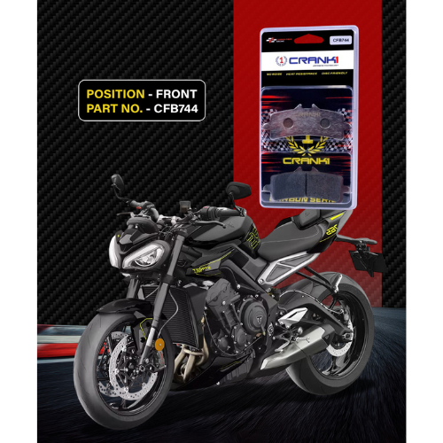 Crank1 Carbon Brake Pads for Triumph Street Triple 765 RS (2018)