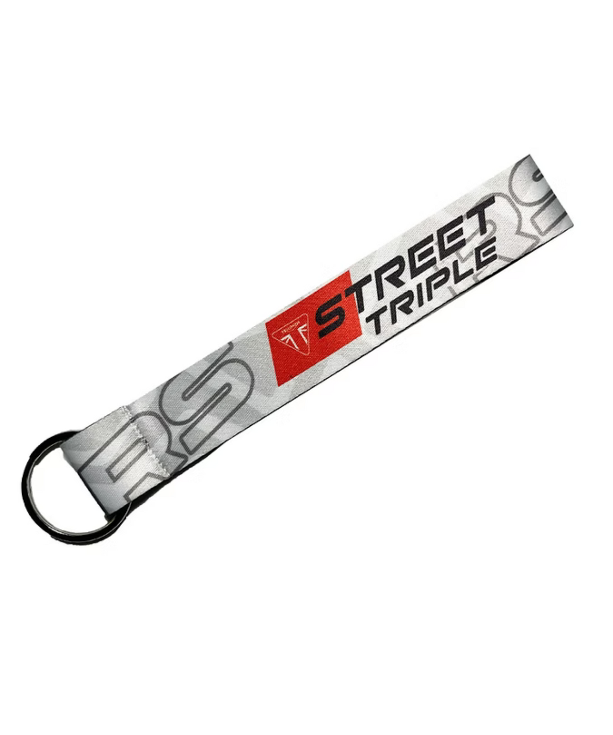 Fast Bend 2565 Triumph Street Triple RS Cloth Keychain - White - Fast Bend