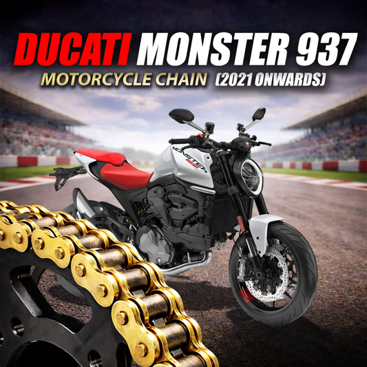 Crank1 Ducati Monster 937 (2021 Onwards) 520 Pitch ZVM-X 106L Chain - Gold