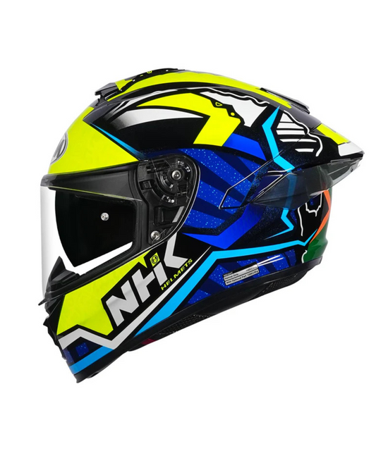 NHK K5R Robert Helmet - Yellow Blue