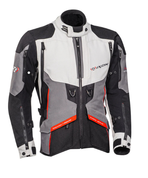 Ixon Ragnar Riding Jacket - Black Grey Red