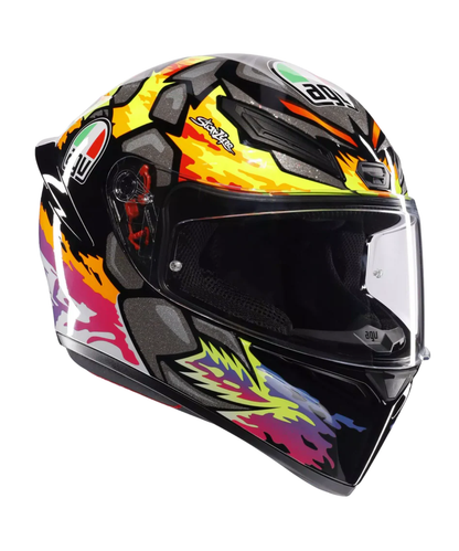 AGV K1 S Bezzecchi 2023 Helmet - Gloss Orange Pink