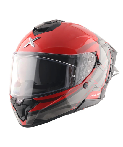 Axor Brutale Surges Dual Spoiler Helmet - Gloss Red Grey