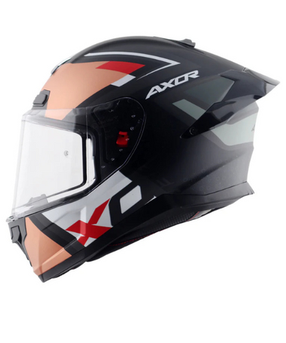 Axor Saber X-Sport Helmet - Dull Black Orange