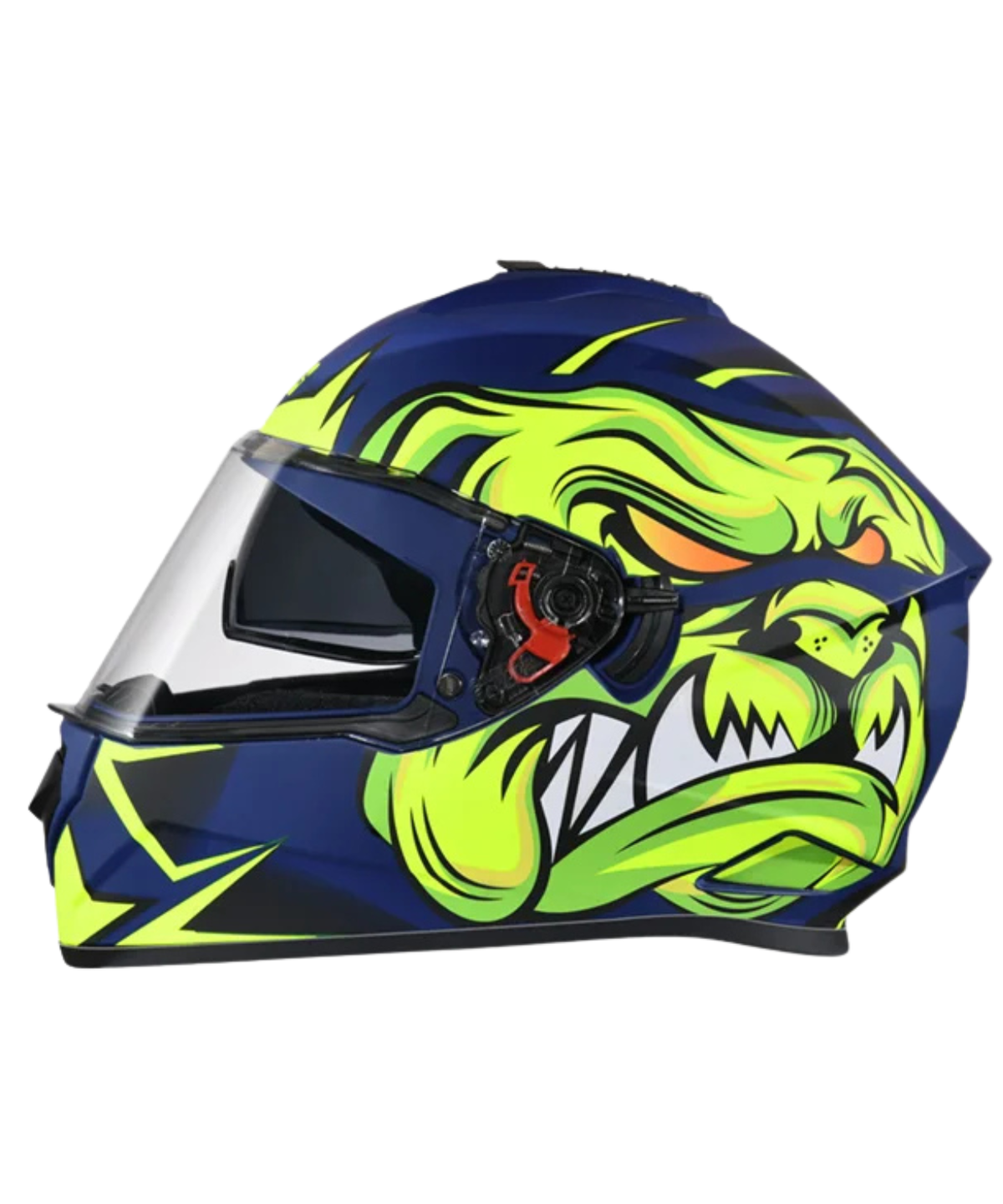 Studds Drifter D1 Decor Graphics Helmet - Gloss Blue Yellow N5 - Studds