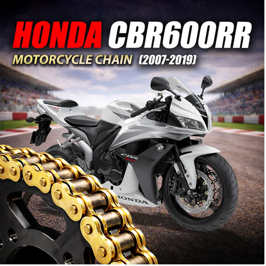 Crank1 Honda CBR 600RR (2007-2019) 525 Pitch ZVM-X 112L Chain - Gold