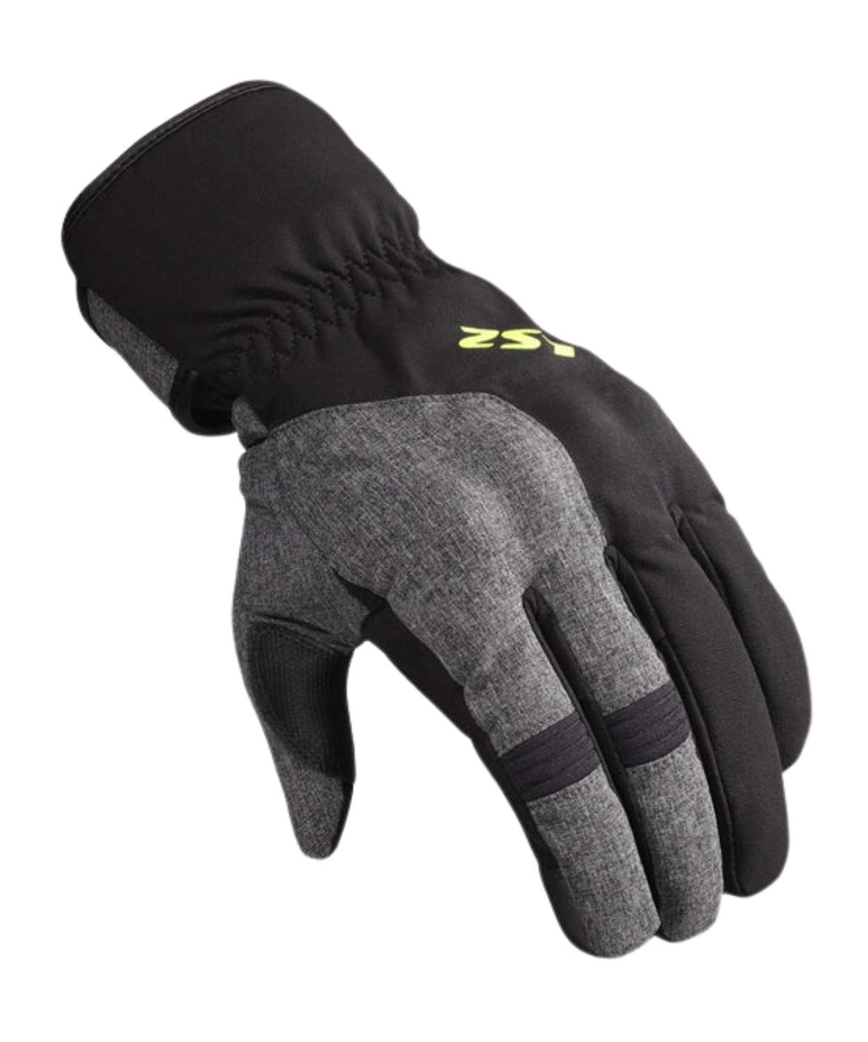 LS2 Urbs II Waterproof Riding Gloves - Black Grey Yellow