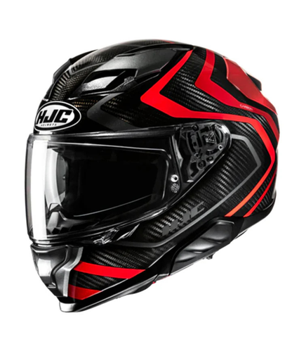 HJC F71 (F7X) Nevio Carbon Fiber MC1 Helmet (ECE 22.06) - Black Red