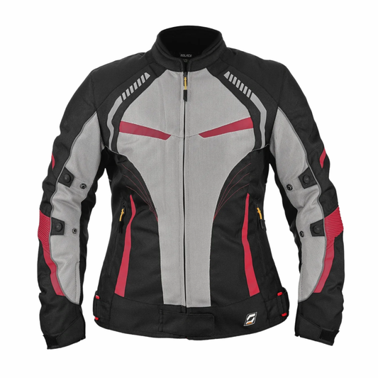 Solace Asmi V3.0 Women's Riding Jacket - Black Grey Red