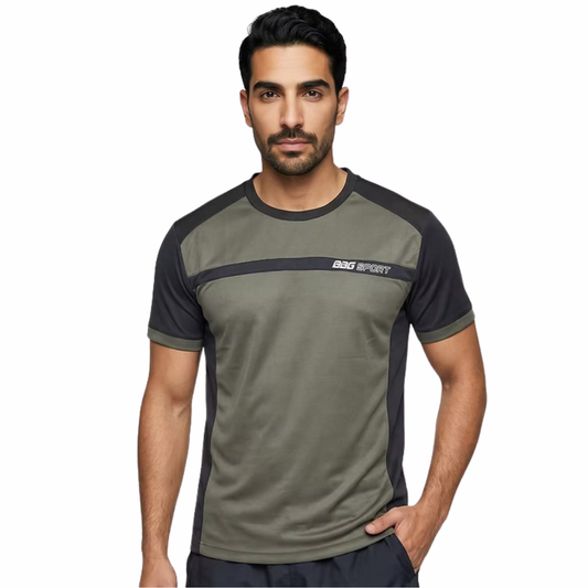 BBG Premium Sports Casual Wear Tshirt - Grey