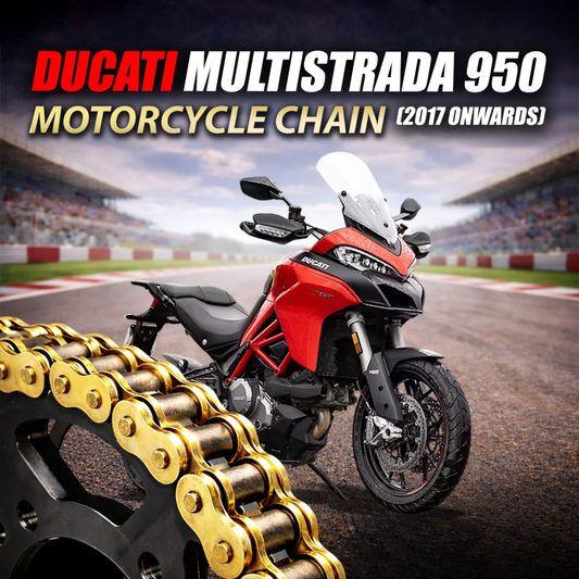 Crank1 Ducati Multistrada 950 (2017 Onwards) 525 Pitch ZVM-X 114L Chain - Gold