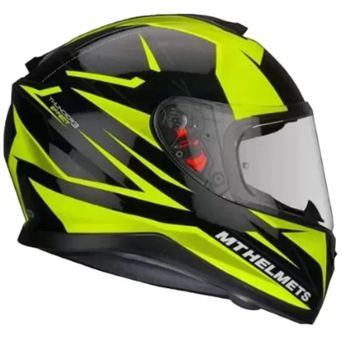 MT Thunder 3 SV Pro Effect Helmet - Gloss Black Fluorescent Yellow - MT Helmets