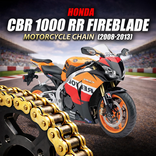 Crank1 Honda CBR 1000 RR Fireblade(2008-2013) 530 Pitch ZVM-X 118L Chain - Gold