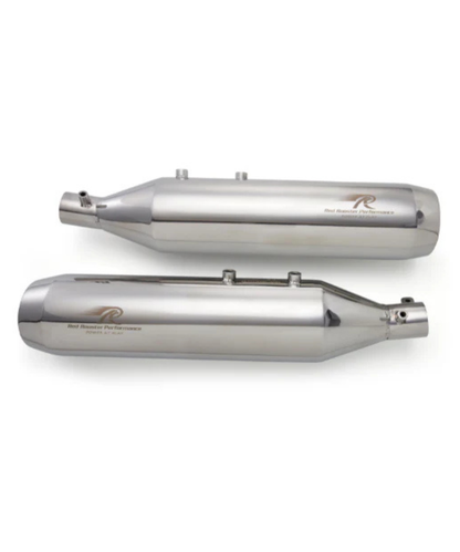 Red Rooster Performance Astral 2.0 Exhaust for Royal Enfield Super Meteor 650 - Silver Polish