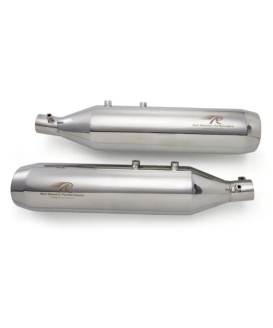 Red Rooster Performance Astral 2.0 Exhaust for Royal Enfield Super Meteor 650 - Silver Polish