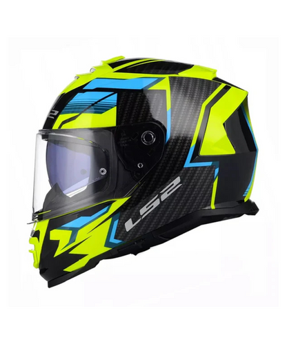 LS2 FF800 Storm II Tracker Helmet - Blue Hi-Viz Yellow