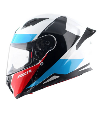 Axor Hunter Turbo Helmet - Gloss White Red