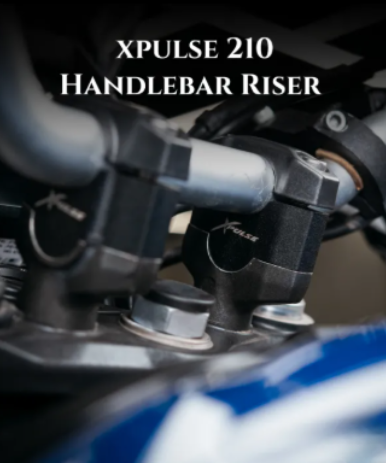 Zana Vertical Handle Bar Riser for X- Pulse 210 - Black - ZI-8611