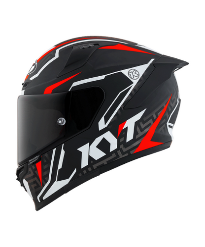 KYT Striker #02 Helmet - Matt Black Red