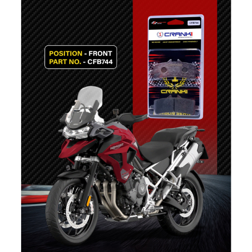 Crank1 Carbon Brake Pads for Triumph Tiger 1200 GT (2022 Onwards)