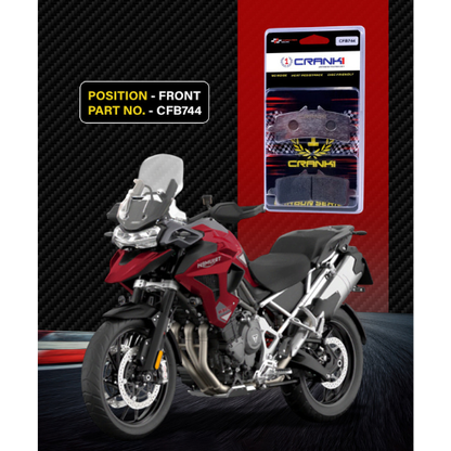 Crank1 Carbon Brake Pads for Triumph Tiger 1200 GT (2022 Onwards)