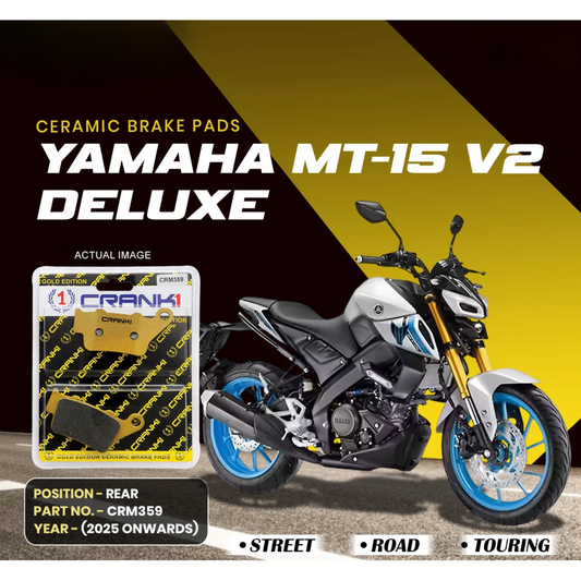 Crank1 Yamaha MT-15 V2 Deluxe (2025 Onwards) Ceramic Brake Pads