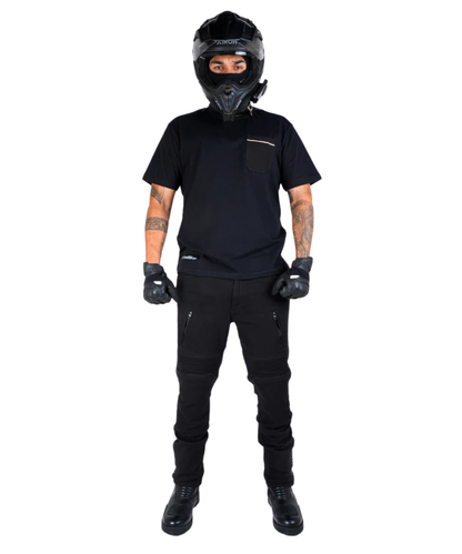 Rollin Denims Genesis 2.0 CORE-X Riding Jeans with Armour - Jet Black