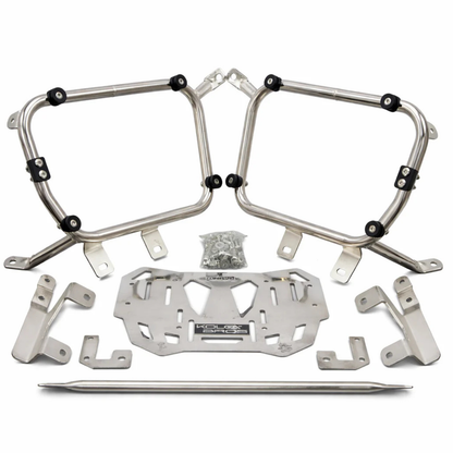 Kolga Bros Panniers Stay and Tail Rack for Kawasaki Versys 1000 / 1100 - Silver