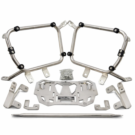 Kolga Bros Panniers Stay and Tail Rack for Kawasaki Versys 1000 / 1100 - Silver - KBSS&TL-Versys1000